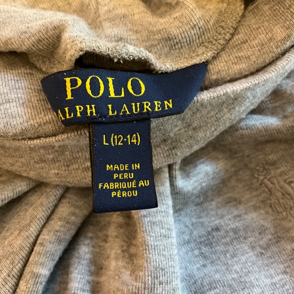 Set of 2 pcs Polo by Ralph Lauren Girls' Grey Cotton-Blend Turtlenecks - Picture 2 of 4